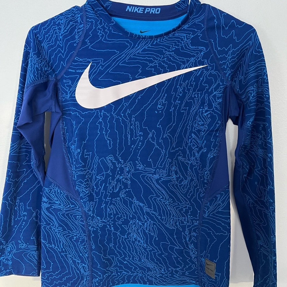 Boys Nike Pro Dri-Fit Long Sleeve Top - Large